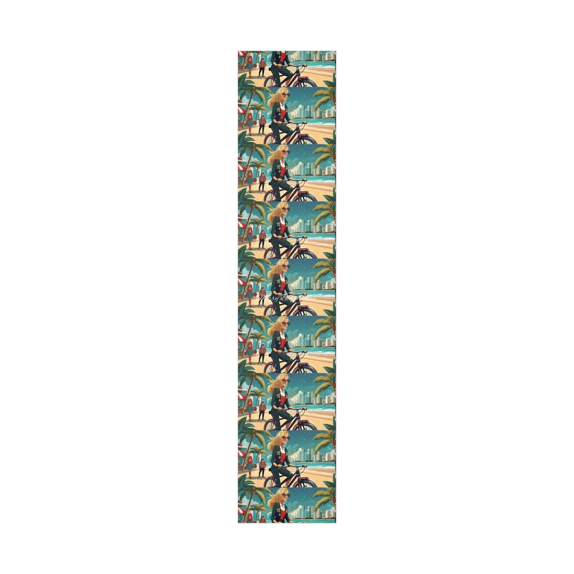 City Girl Ebike Electric Bikebabe Christmas Wrap Papers