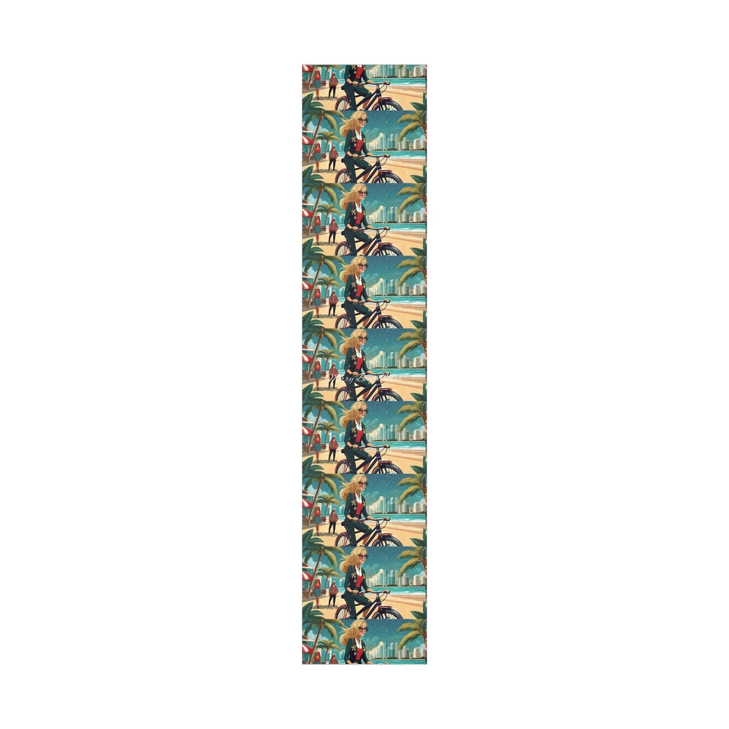 City Girl Ebike Electric Bikebabe Christmas Wrap Papers