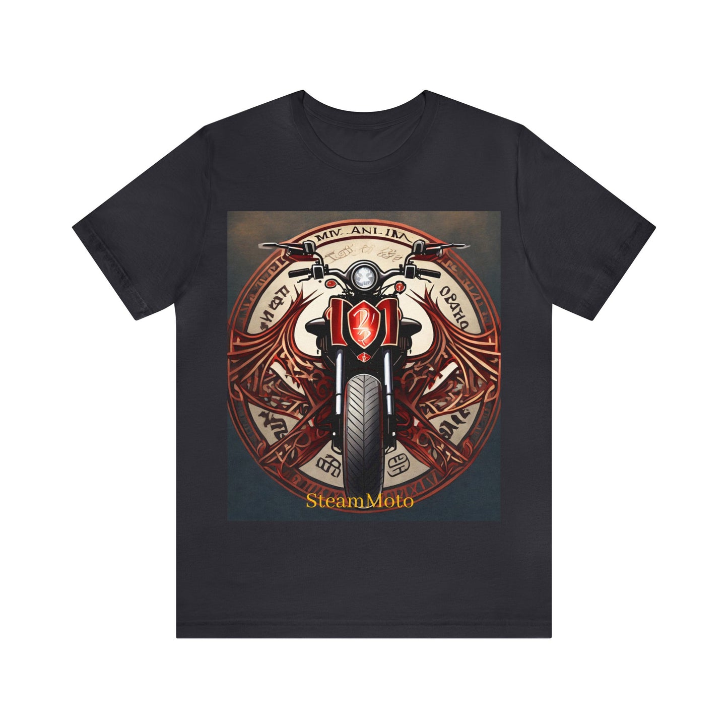 Unisex adult Jersey Short Sleeve Tee Breaking Free Steampunk Spiritual Meaning of Motorcycles tshirt