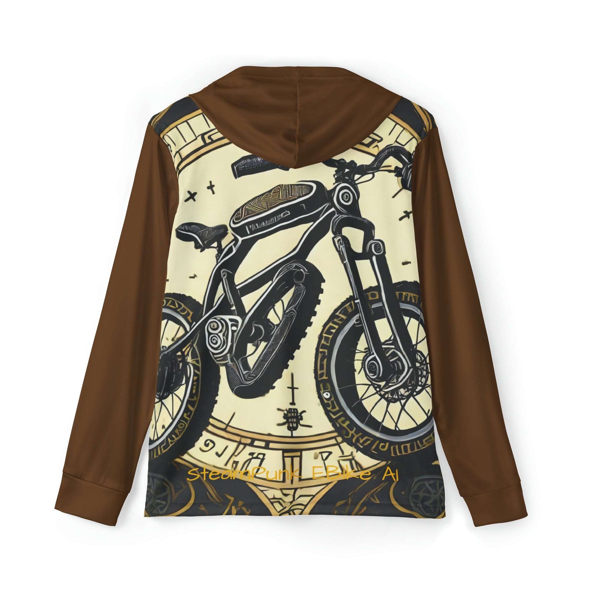 Men's Sports Warmup Hoodie SteamPunk EBike AI