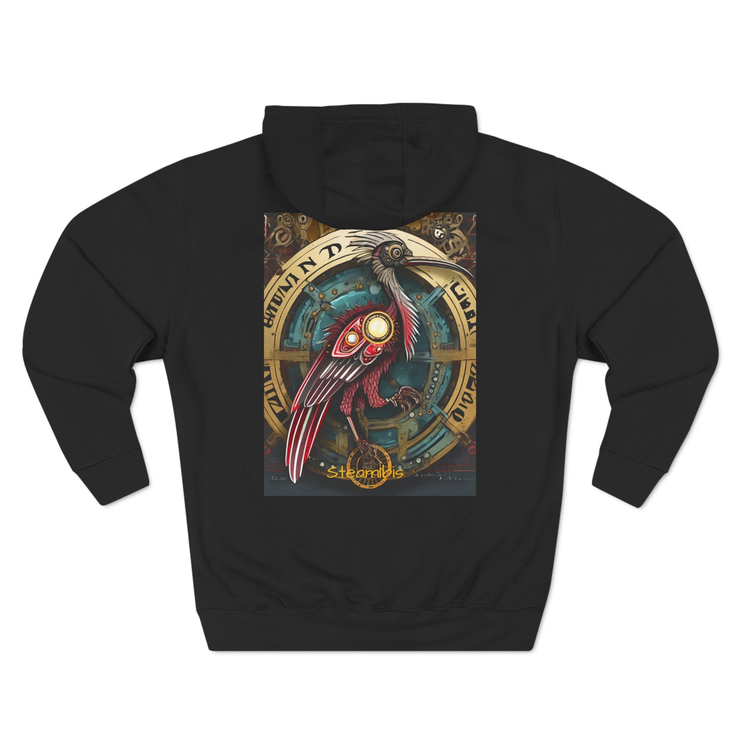 Unisex Adult Premium Pullover Hoodie Steampunk Gematria Ibis numerology twist