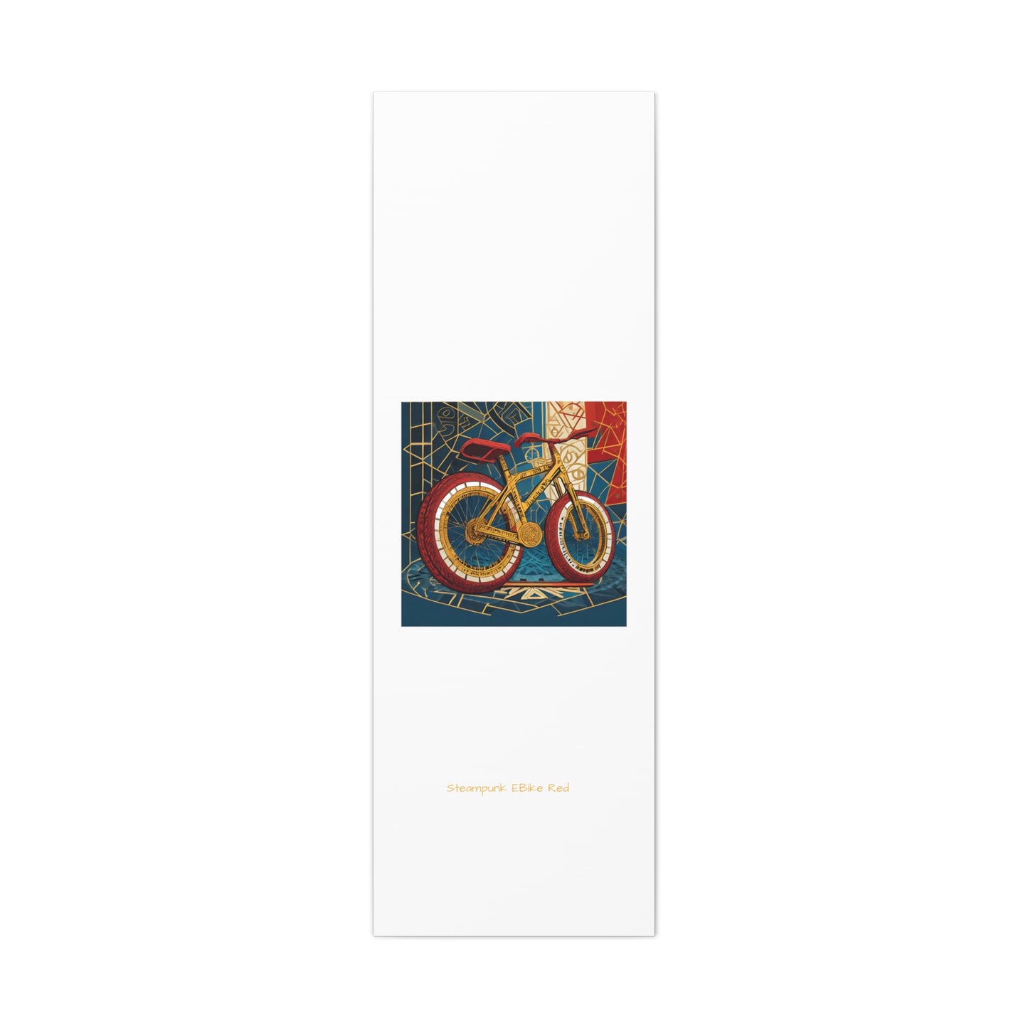 Steampunk EBike Red Gematria Canvas Gallery Wraps by Jacquie B