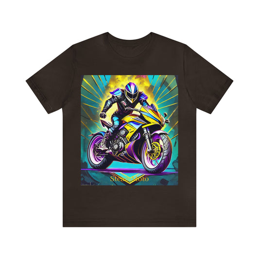 Unisex adult Jersey Short Sleeve Tee Gearhead Riderwear Motorcycle styled Steampunk t shirt