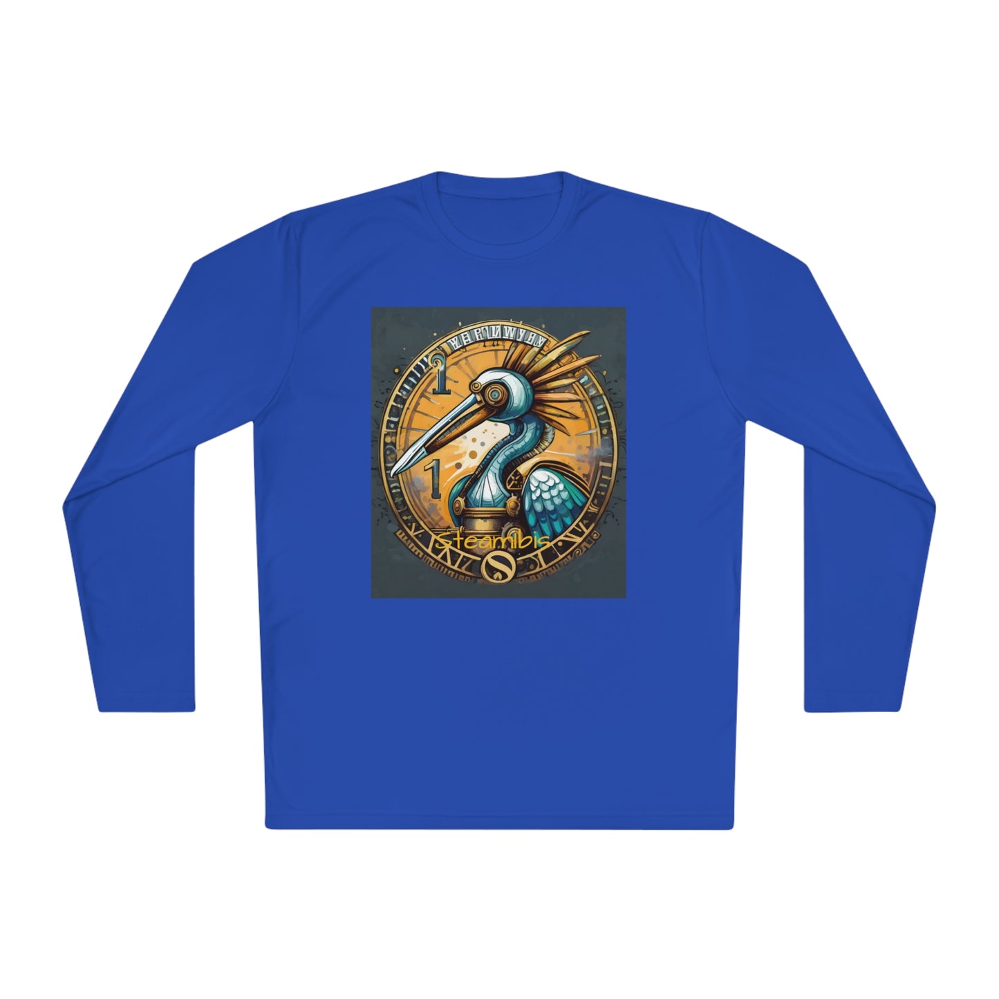 Unisex Adult Lightweight Long Sleeve Tee Steampunk Gematria Ibis Avian Vintage collection