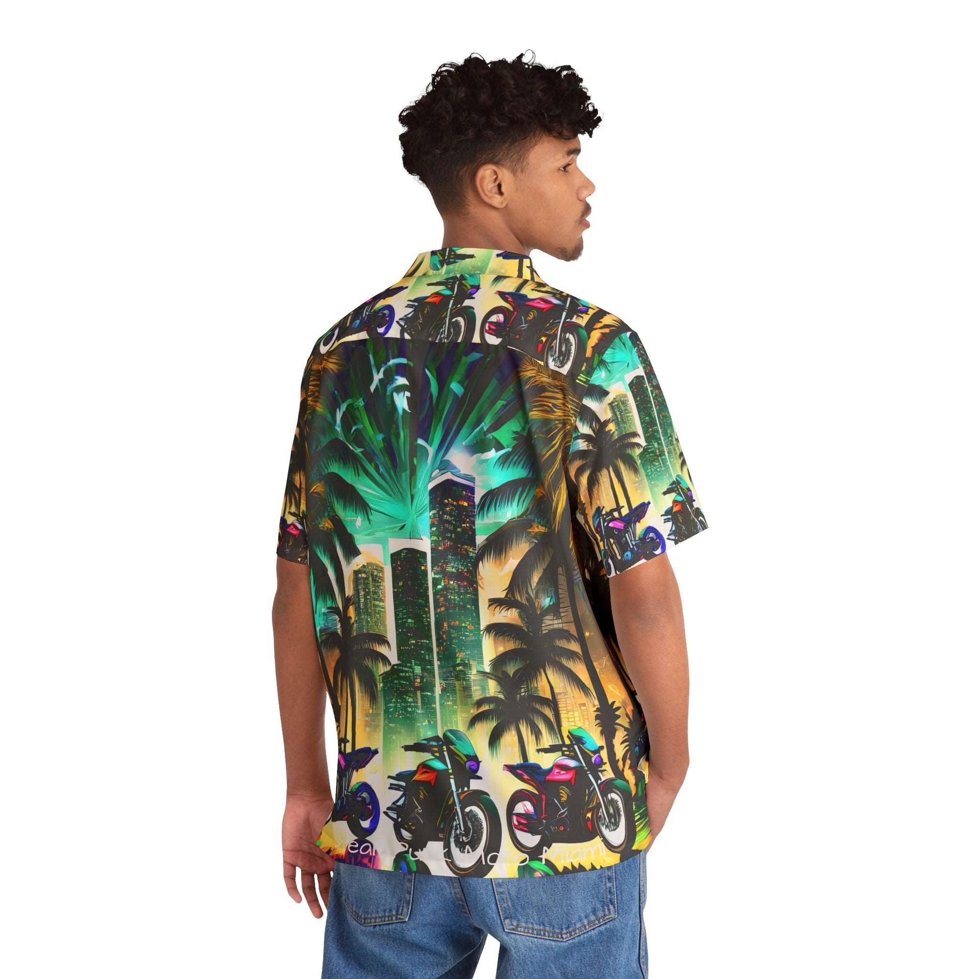 SteamPunk Moto Tropical Men's Hawaiian Shirt (AOP)