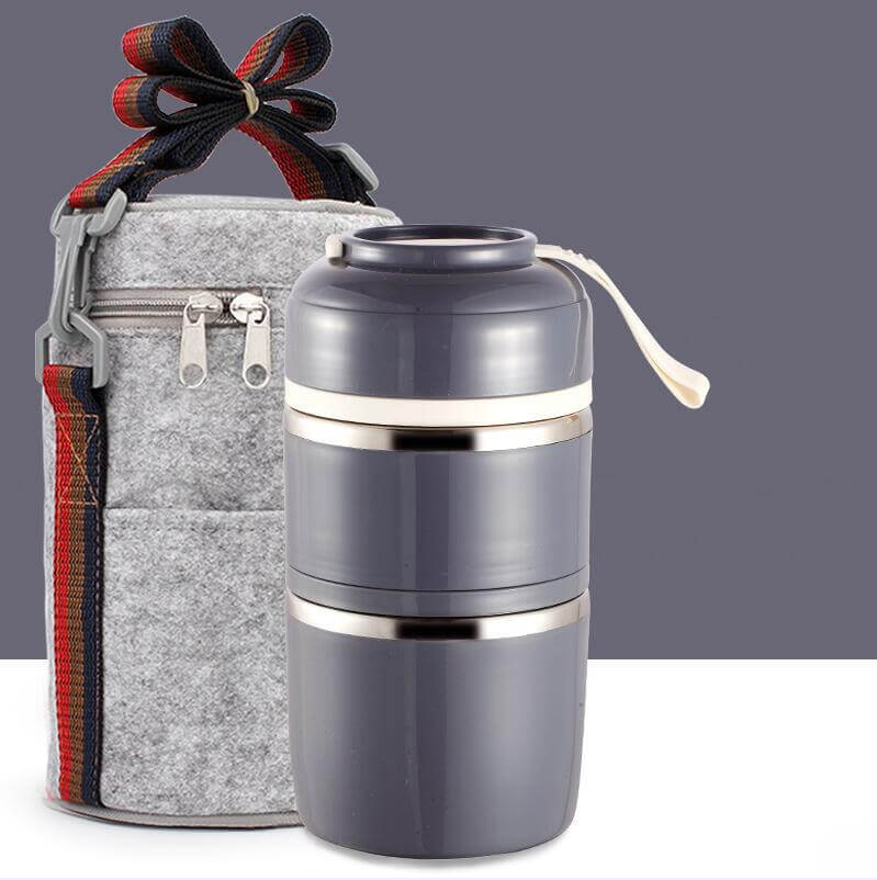 A Portable Stainless Steel Lunch Box