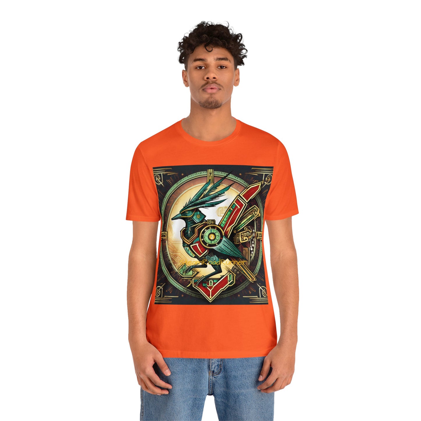 Unisex Adult Jersey Short Sleeve Tee Steam Punk Avian Road Runner t-shirt