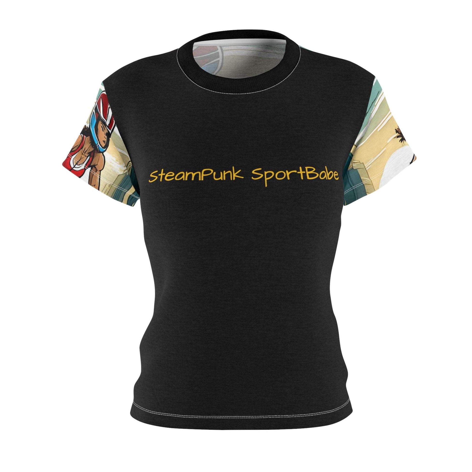 Women's AOP Motorcycle Themed Sports Jersey - Steam Punk Moto Style tshirt