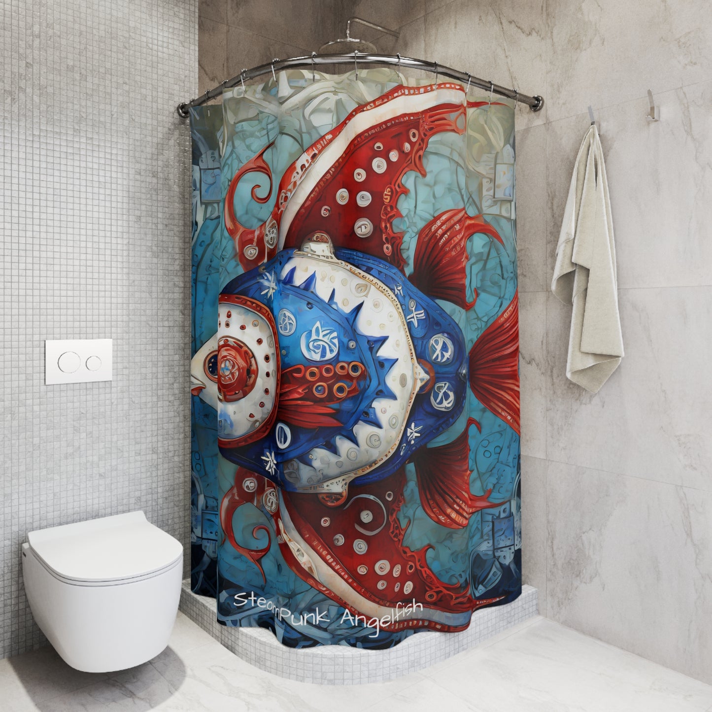 SteamPunkAngelFish - Custom Shower Curtains for Your Personal Oasis