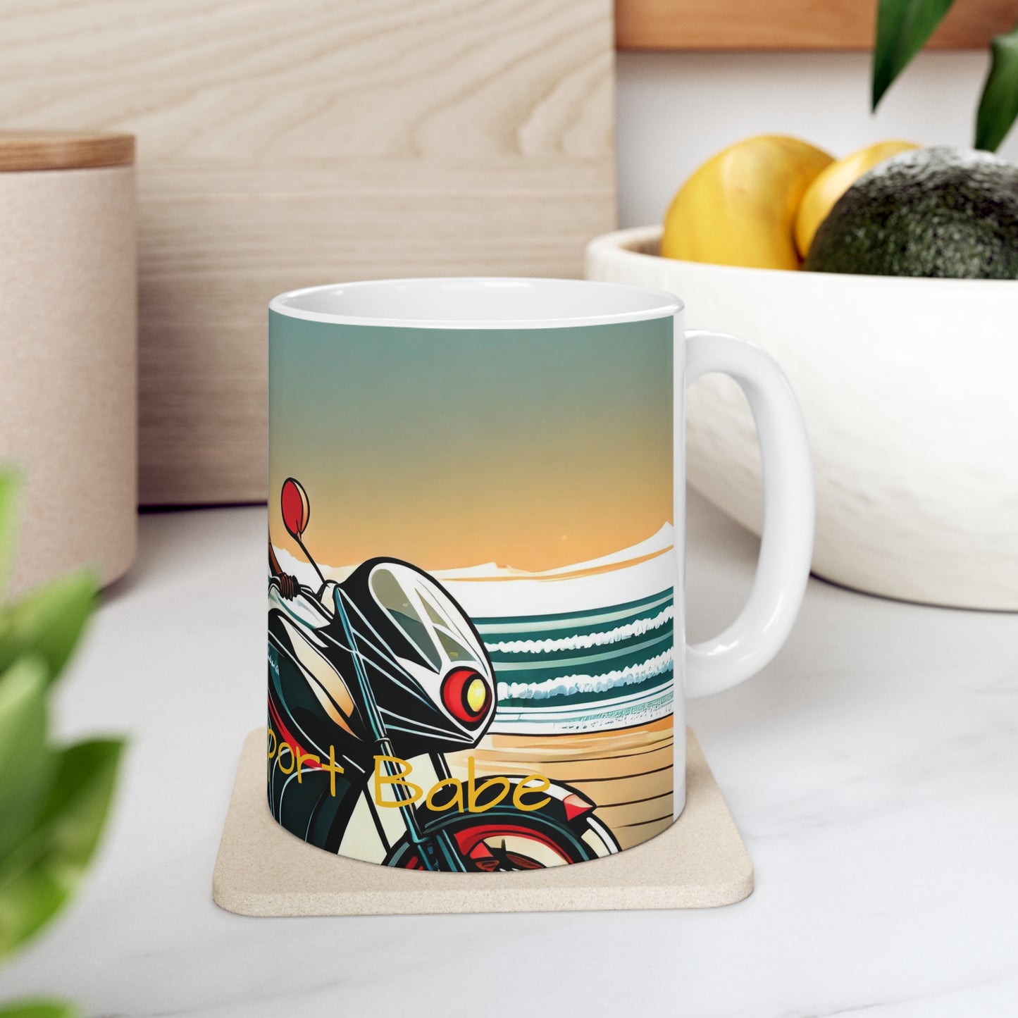 SteamPunk SportBabe Sunset Ceramic Mug 11oz