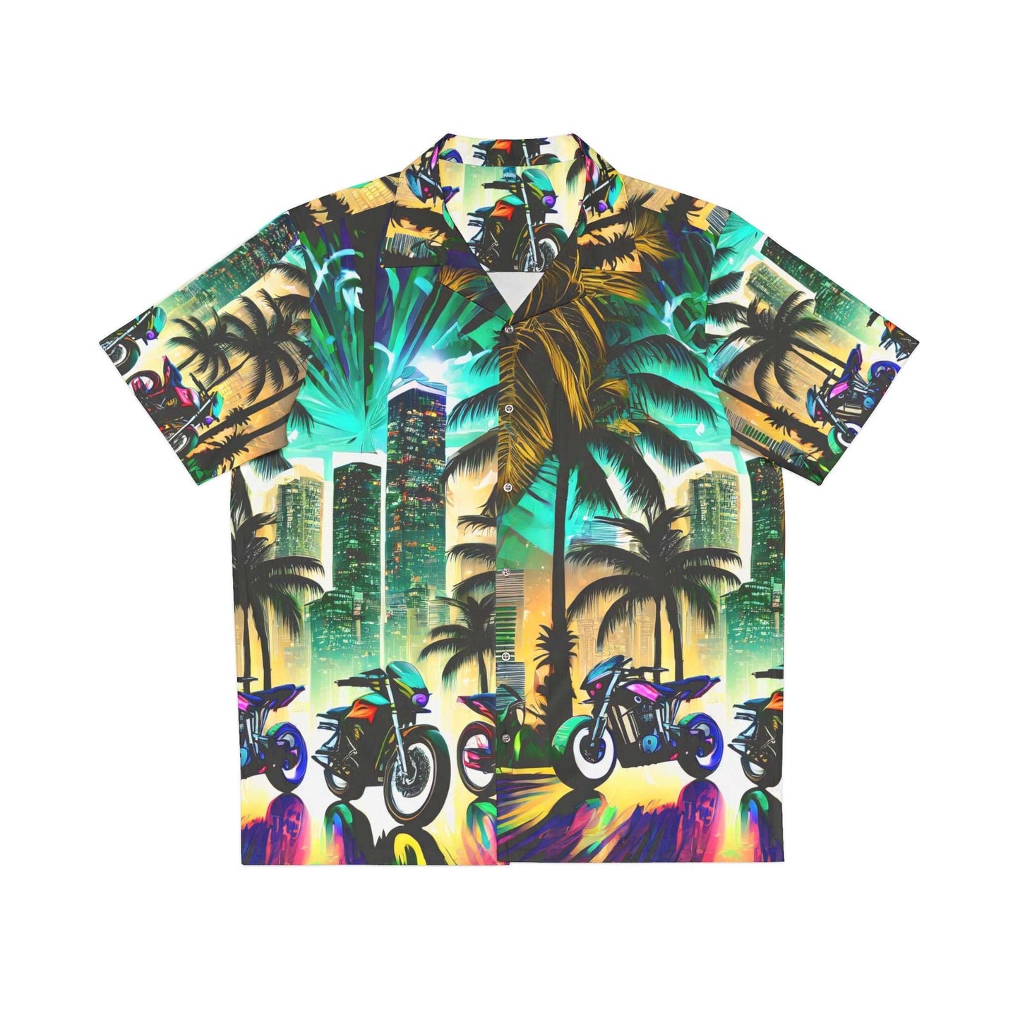 SteamPunk Moto Tropical Men's Hawaiian Shirt (AOP)