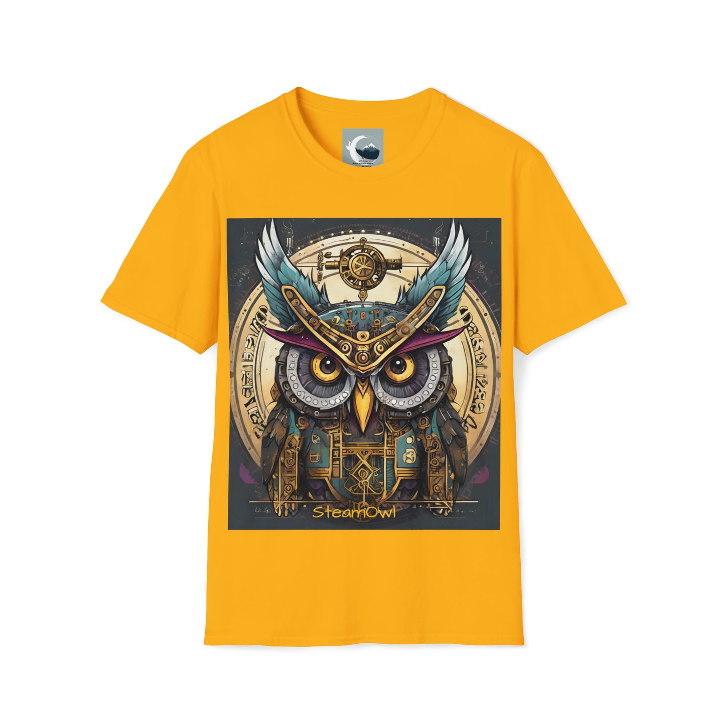 Unisex Adult Softstyle T-Shirt Owl-Inspired Steampunk Wear tshirt