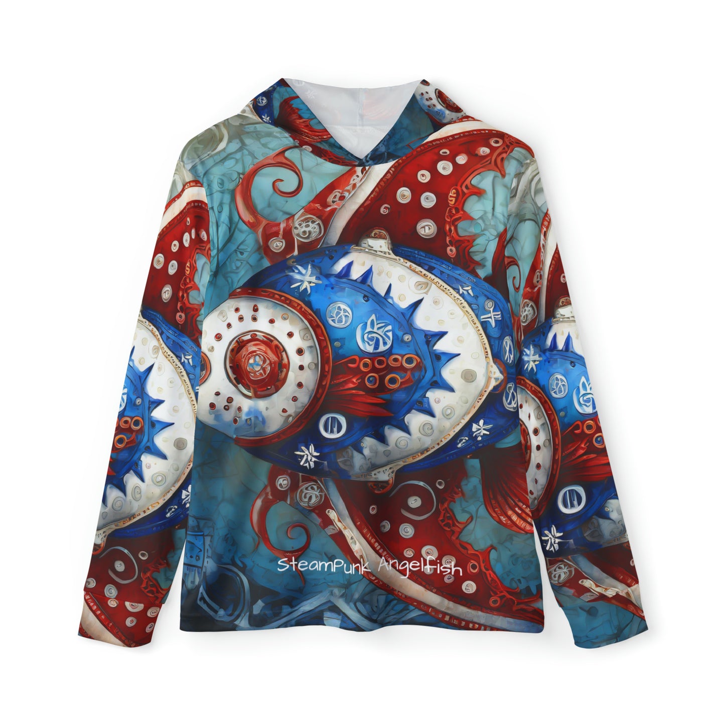 Unisex Adult Sports Warmup Hoodie (AOP) SteamPunk Angelfish PR