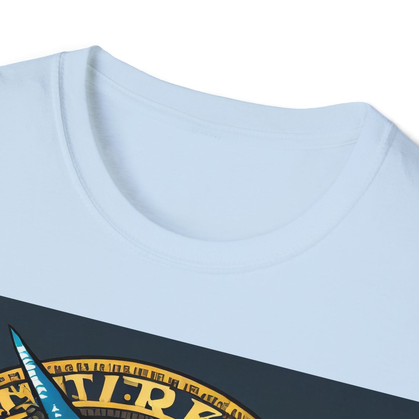 Adult Softstyle T-Shirt Steam Punk Avian Gematria Road Runner Blue