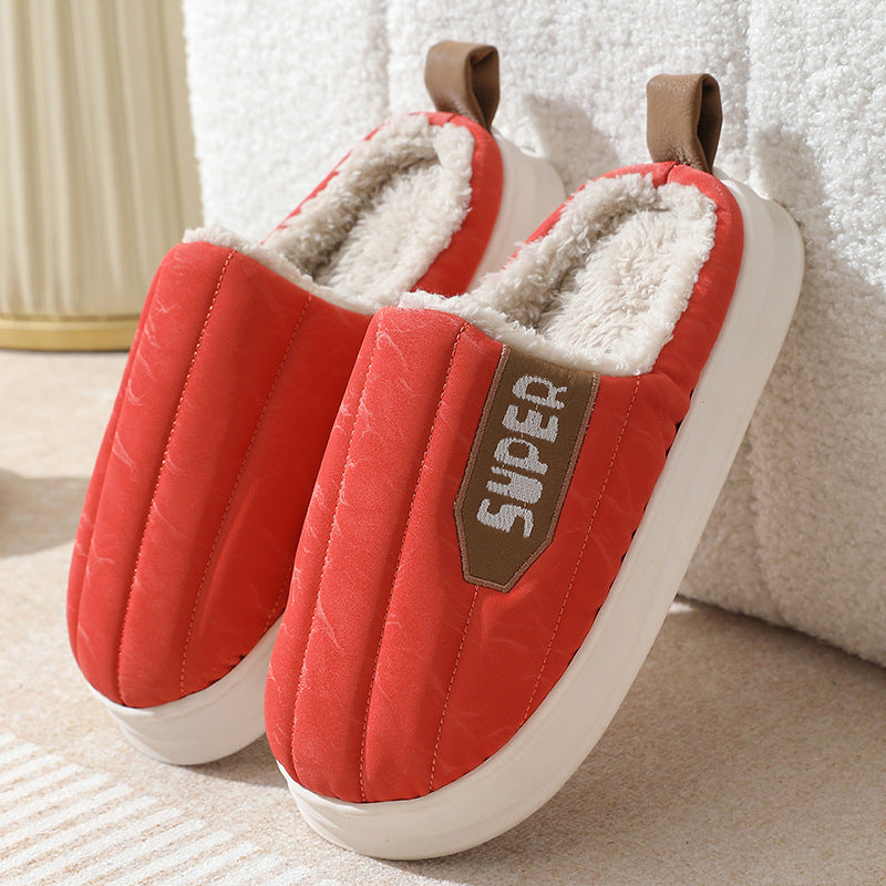 Striped Home Slippers Waterproof Thick-soled Non-slip Unisex adult