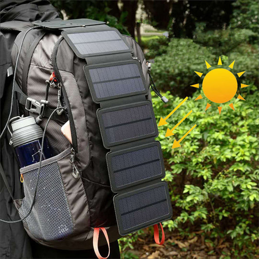 Outdoor Folding Solar Panel Charger  2.1A USB Output Devices Travel Power Supply For Smartphones