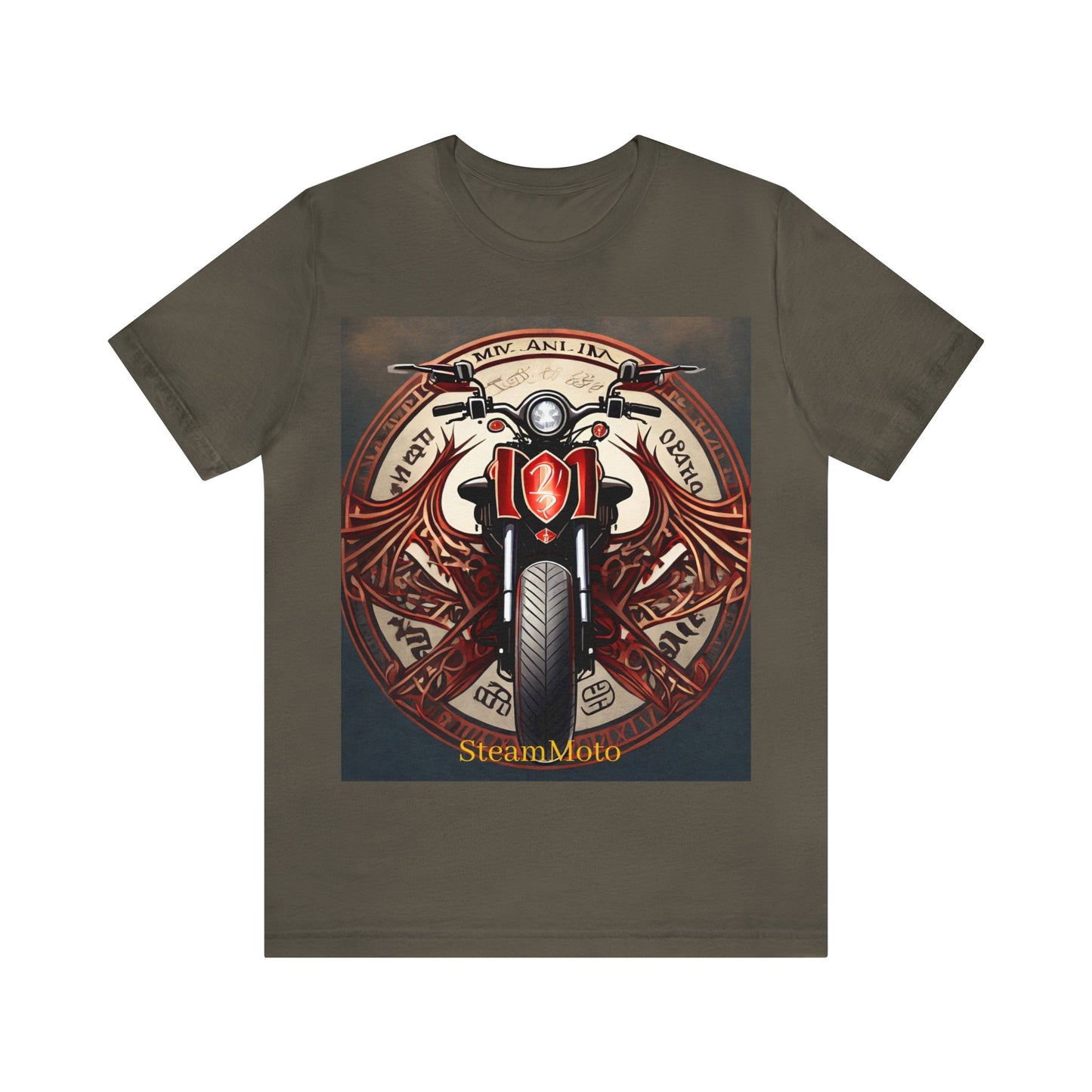 Unisex adult Jersey Short Sleeve Tee Breaking Free Steampunk Spiritual Meaning of Motorcycles tshirt