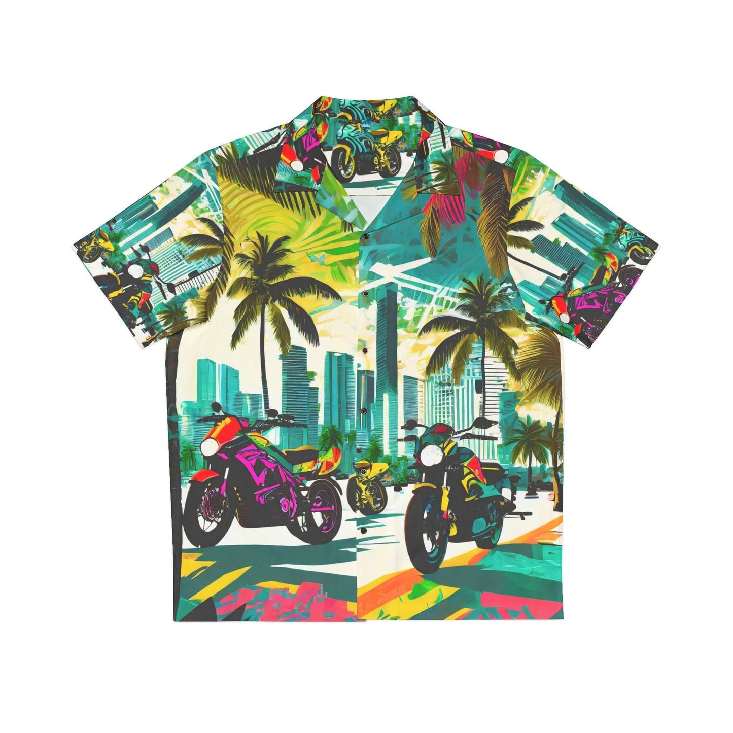 SteamPunk Moto Miami Unisex Adult Hawaiian Shirt (AOP)