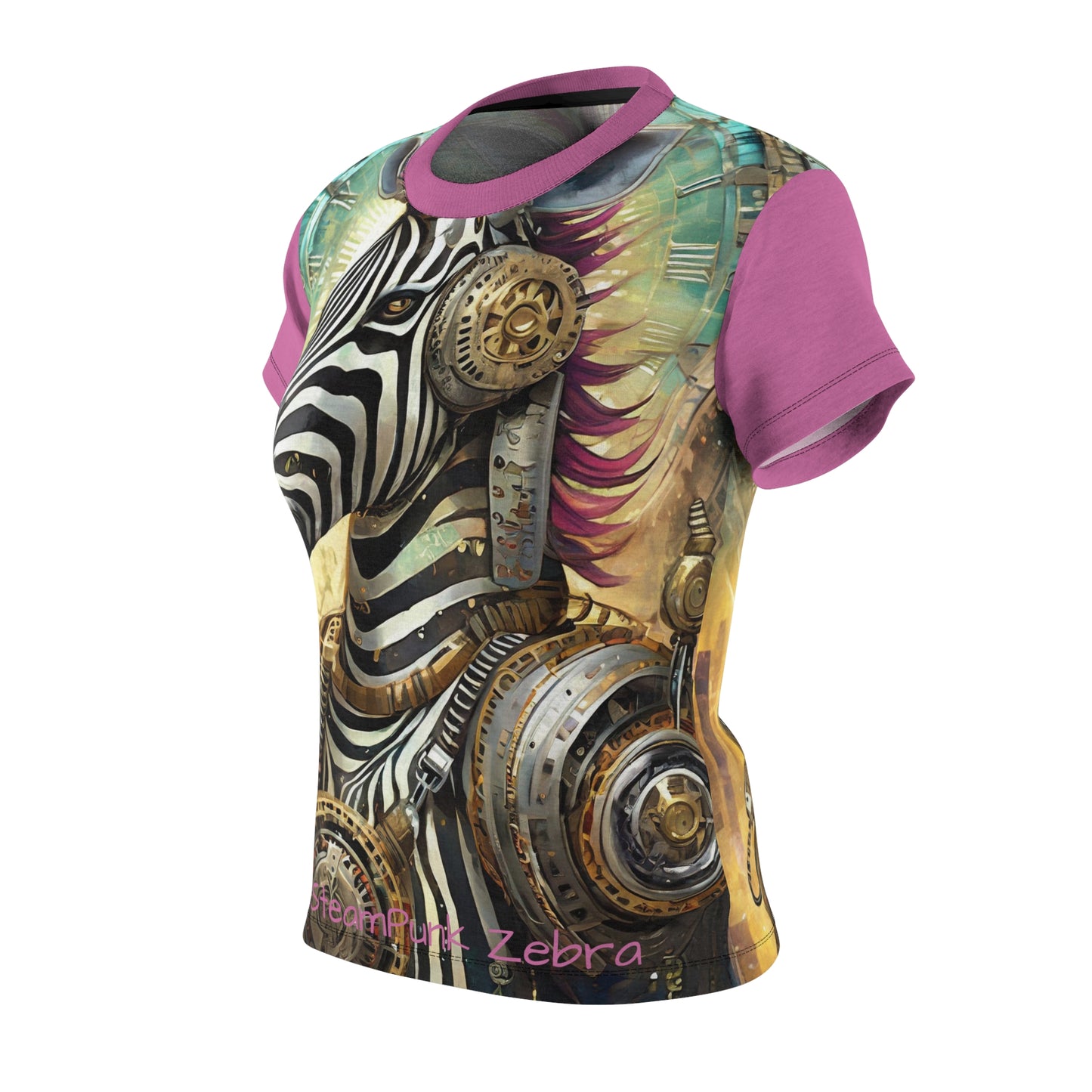 Women's Cut & Sew Tee Steam Punk Mystical Zebra AOP T-shirt