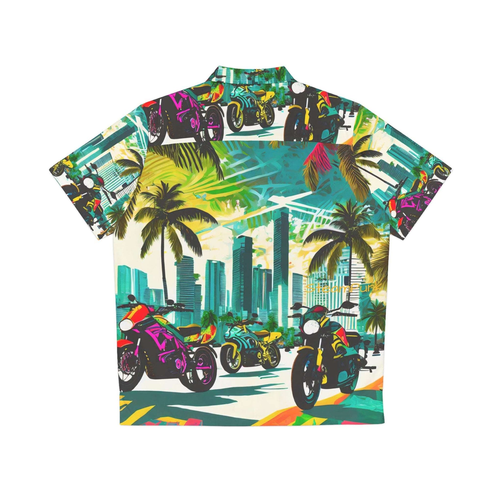 SteamPunk Moto Miami Unisex Adult Hawaiian Shirt (AOP)