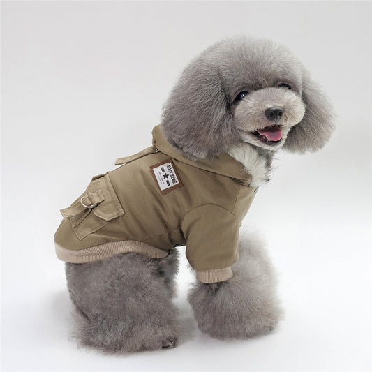 Small to large designer Three colors Hoodie Dog coat