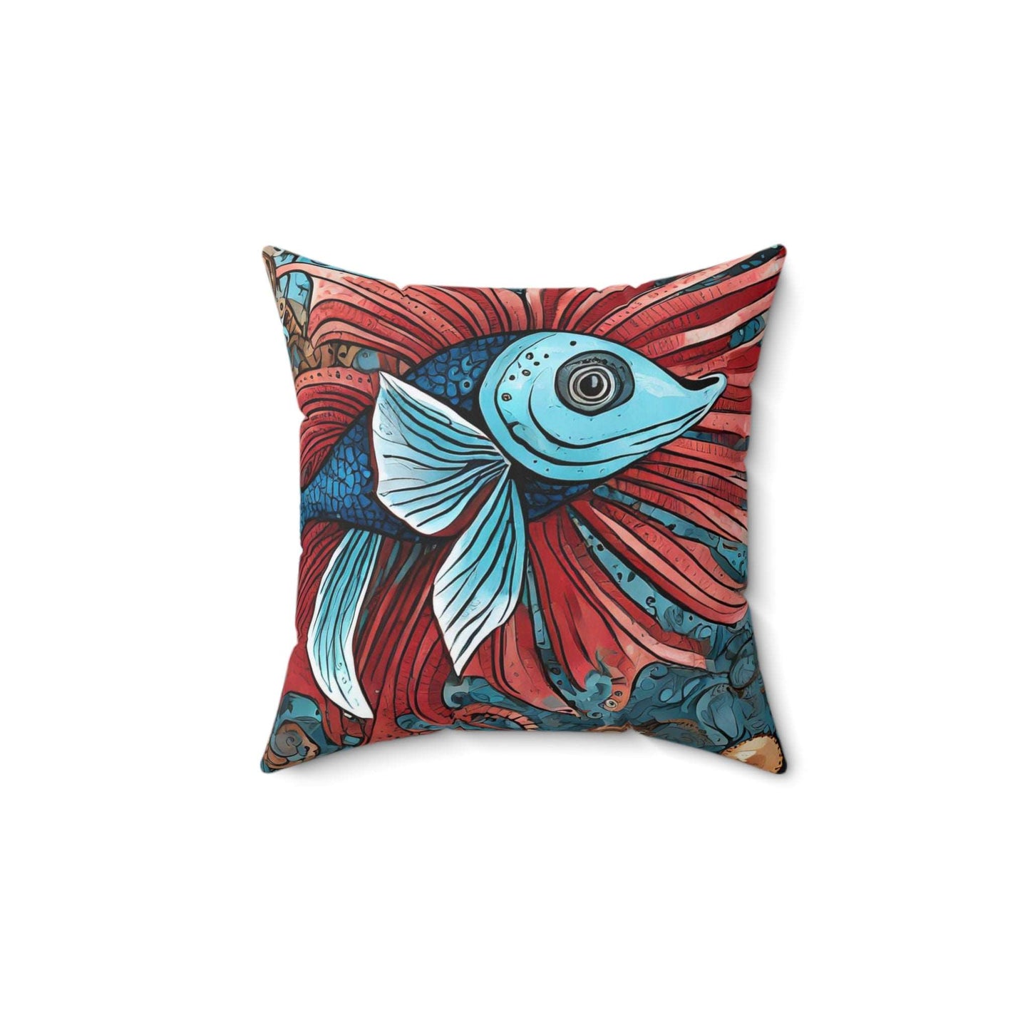 Spun Polyester Square Pillow Steampunk Friends