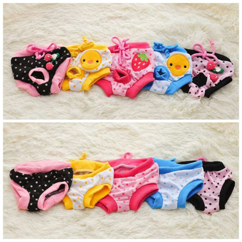 Reusable Cotton Menstrual Dog Diaper Pants: Casual Underwear for All Sizes