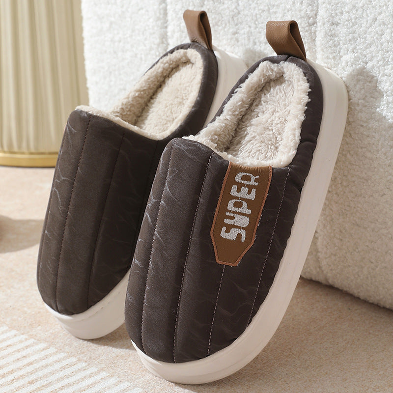 Striped Home Slippers Waterproof Thick-soled Non-slip Unisex adult