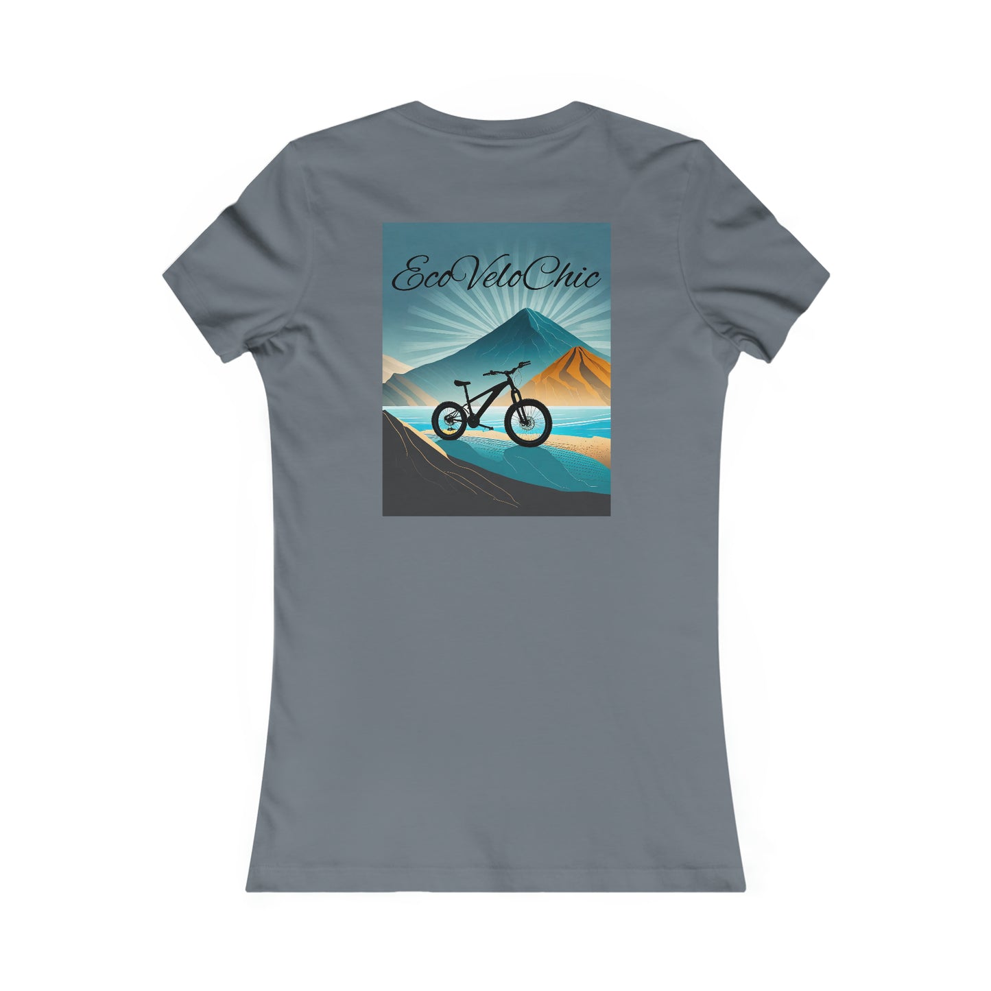 T-shirt Eco-Electrify: Gematria-Powered Electric Bike Adventures Women's