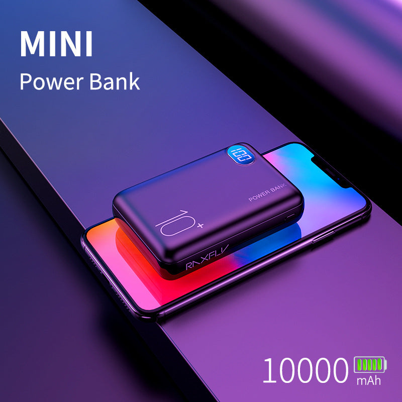 10000mAh USB digital display power bank mini battery charger