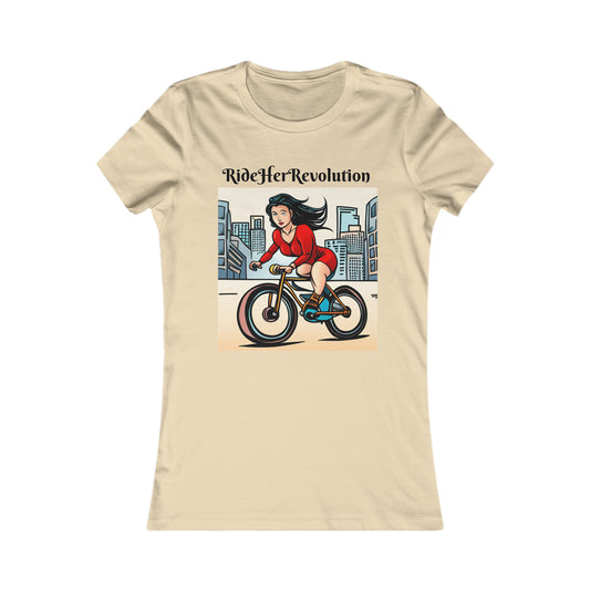 T-shirt Women's Favorite Ride her Revolution Electric bicycle