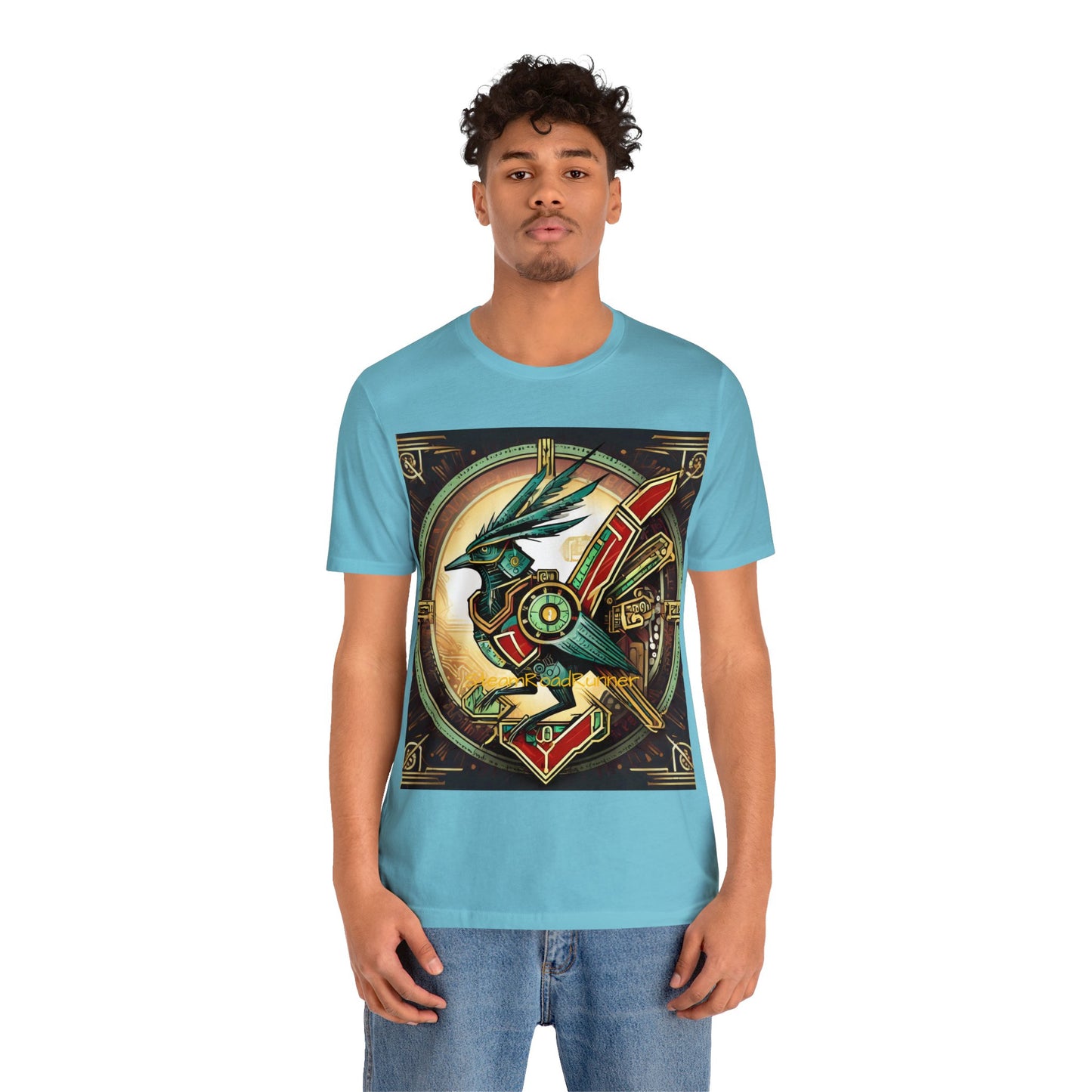 Unisex Adult Jersey Short Sleeve Tee Steam Punk Avian Road Runner t-shirt