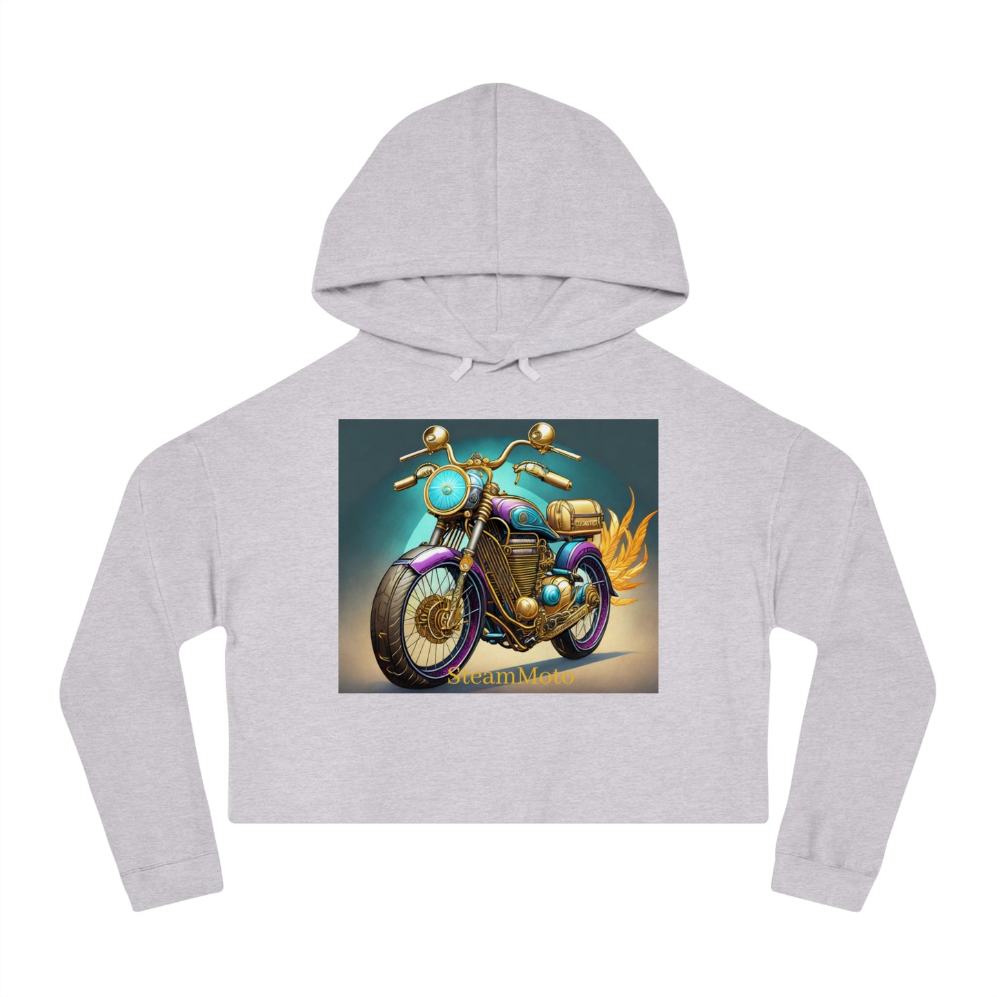 Women’s Cropped Hooded Steampunk Retro Rider Couturier Motocycle hoodie