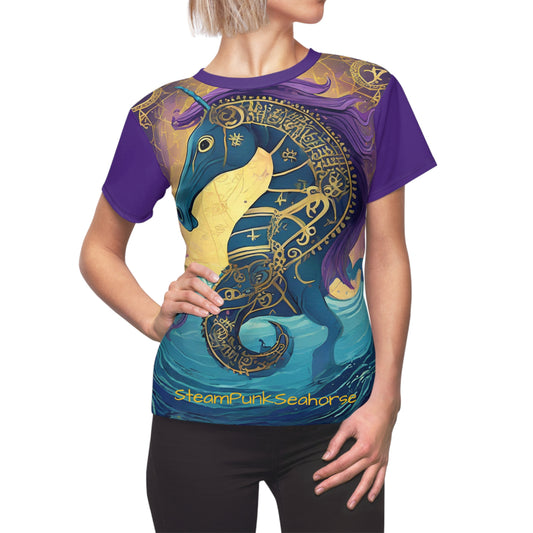 SteamPunk Seahorse Women's Cut & Sew Tee (AOP) tshirt