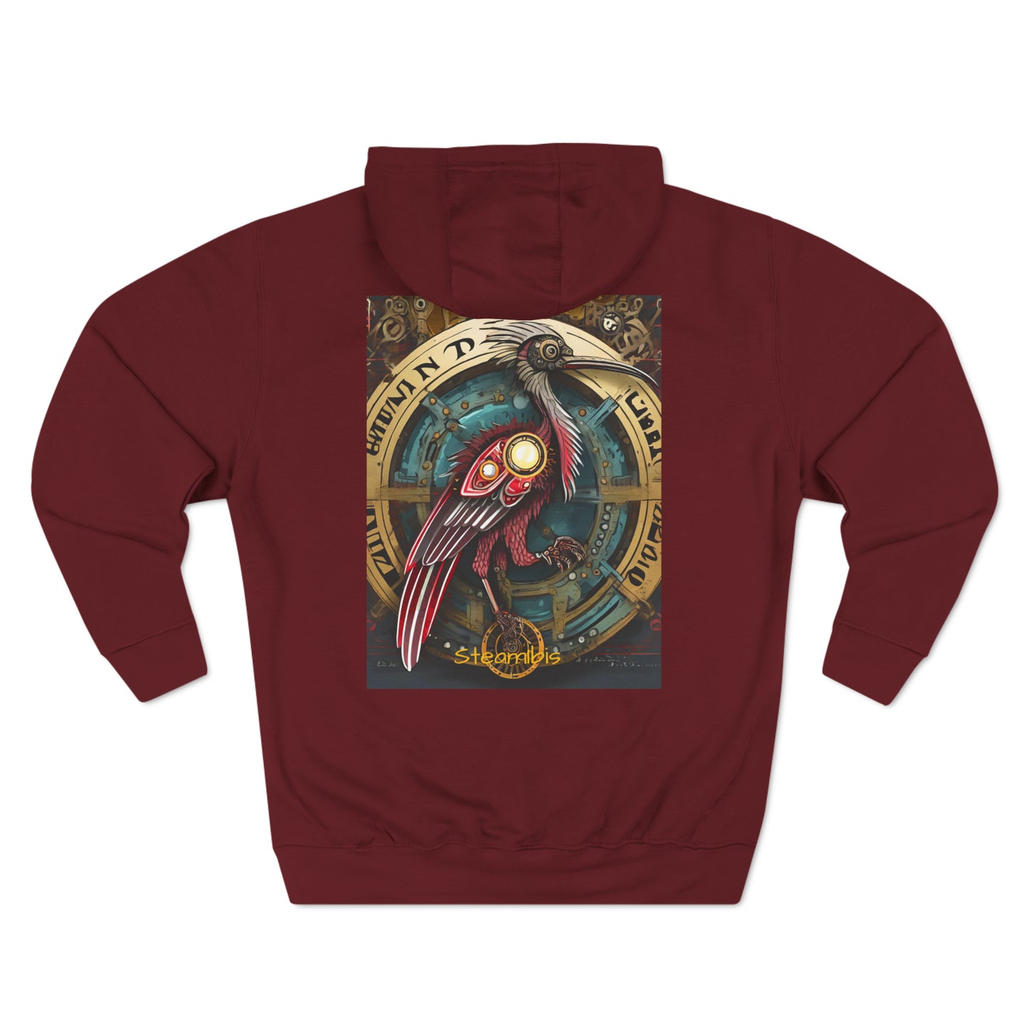 Unisex Adult Premium Pullover Hoodie Steampunk Gematria Ibis numerology twist