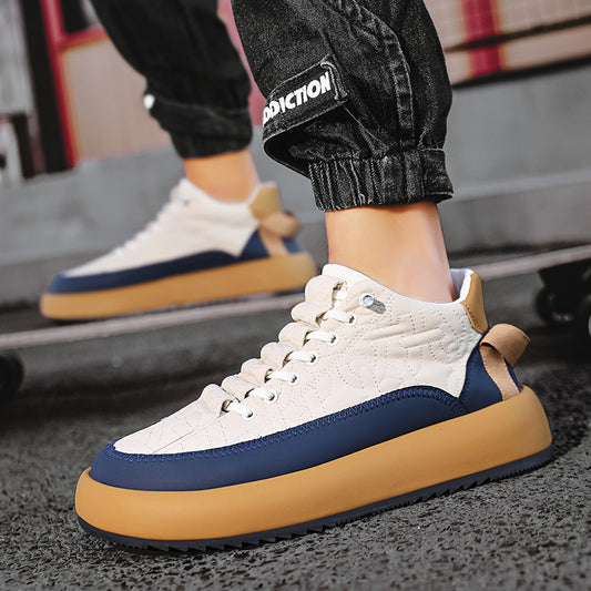 Unisex Fashionable And Versatile Leather Sports Casual Board Shoe boots