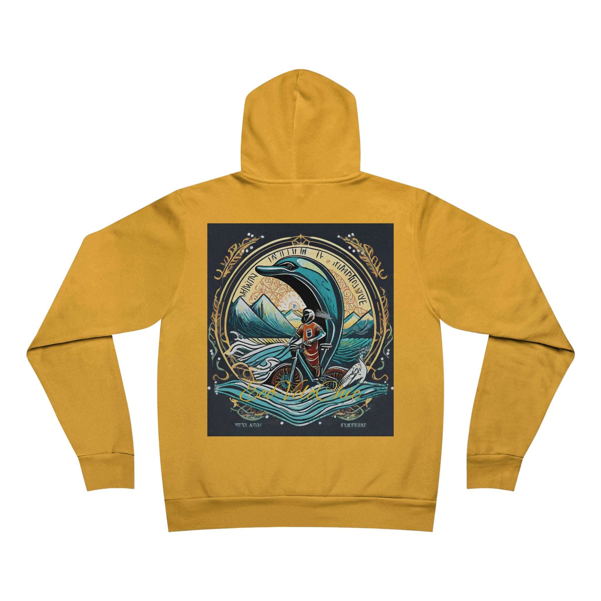 Hoodie Unisex Eco Electric Bike Mysteries: Where Numerology and Nature Converge-Unisex