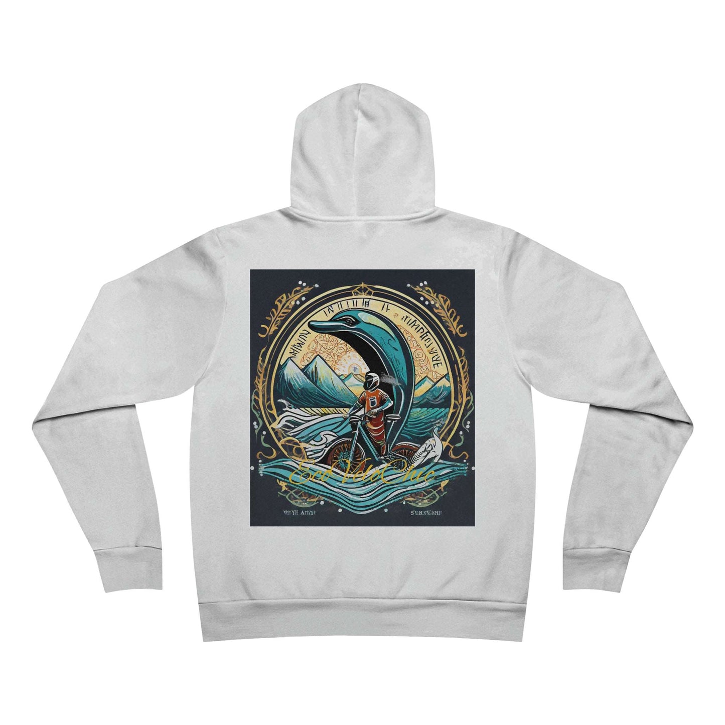 Hoodie Unisex Eco Electric Bike Mysteries: Where Numerology and Nature Converge-Unisex