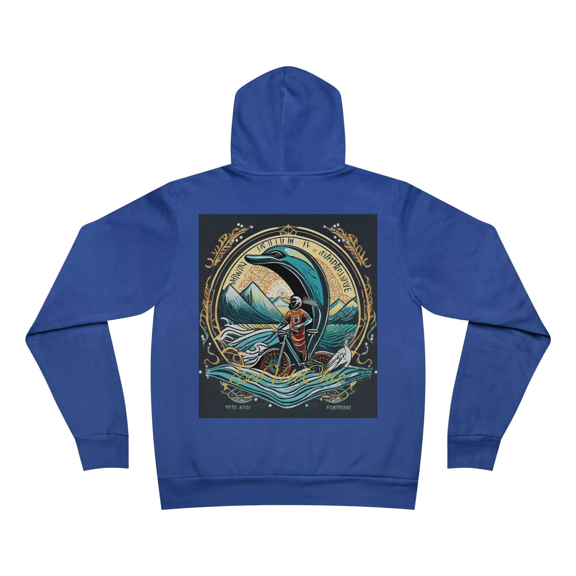 Hoodie Unisex Eco Electric Bike Mysteries: Where Numerology and Nature Converge-Unisex