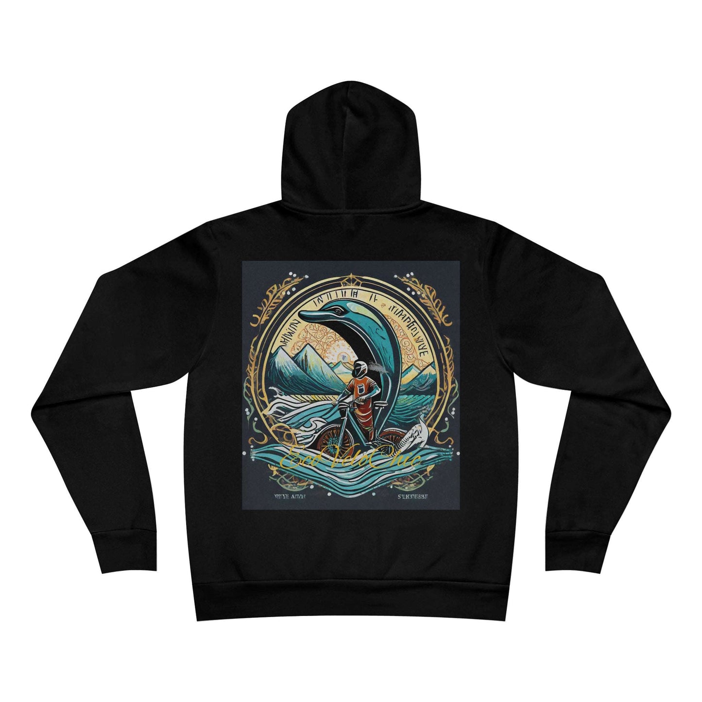 Hoodie Unisex Eco Electric Bike Mysteries: Where Numerology and Nature Converge-Unisex