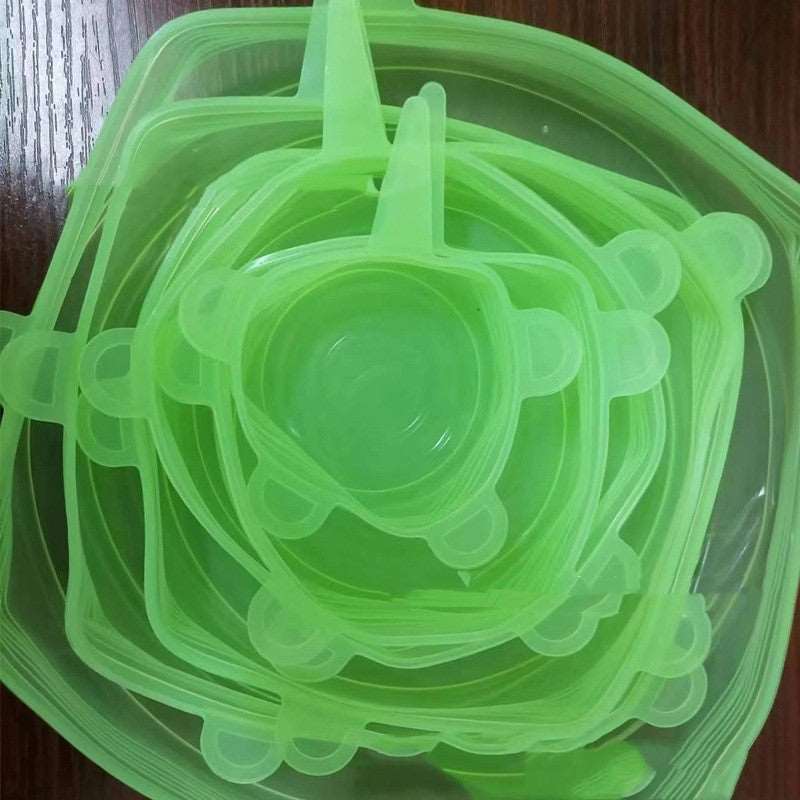 Silicone Preservation Seal Reusable Bowl Lids 6 Pieces