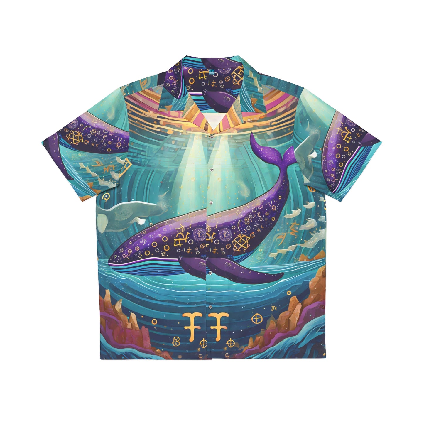 SteamPunk Orca Fantasy Unisex Adult Hawaiian Shirt (AOP)