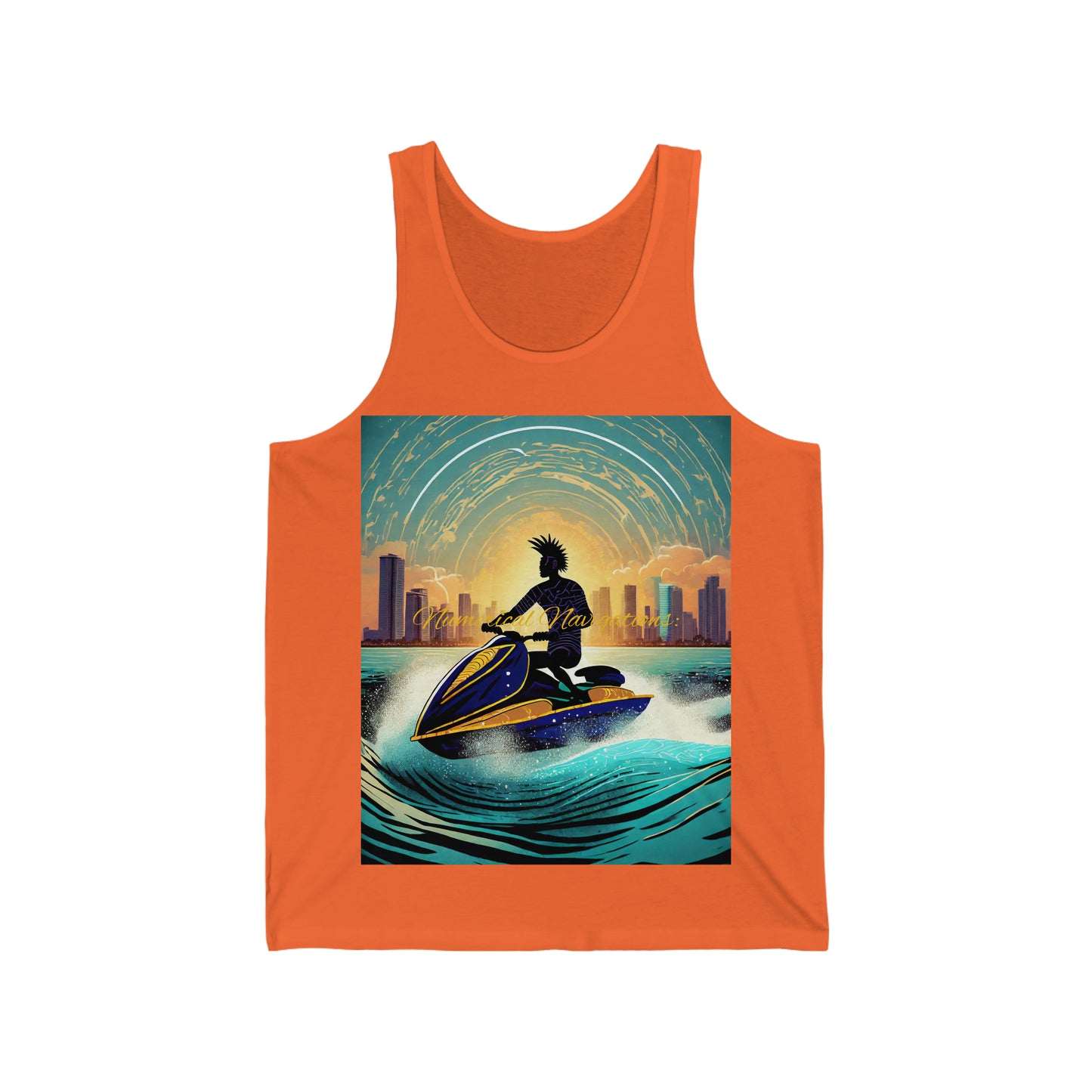 Tank Top Journey of Numerical Elegance: - Unisex Jersey