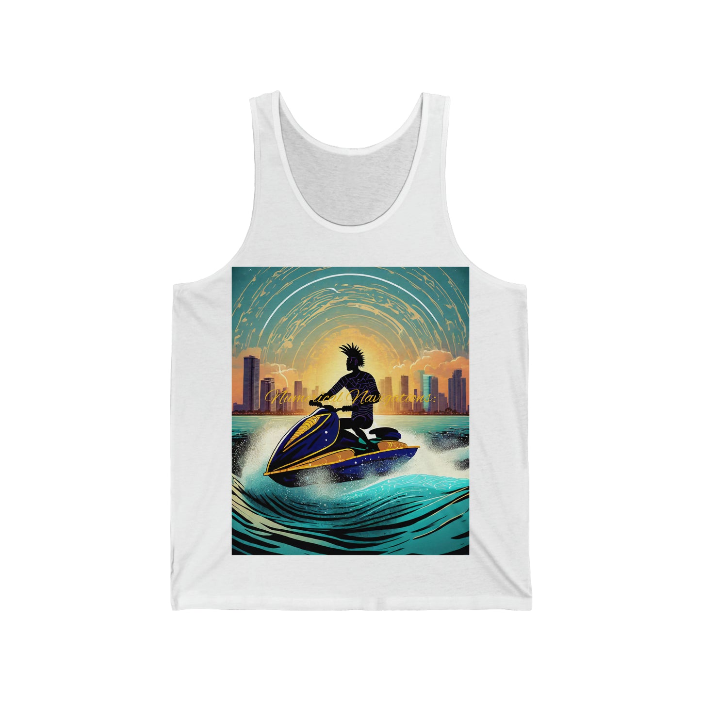 Tank Top Journey of Numerical Elegance: - Unisex Jersey