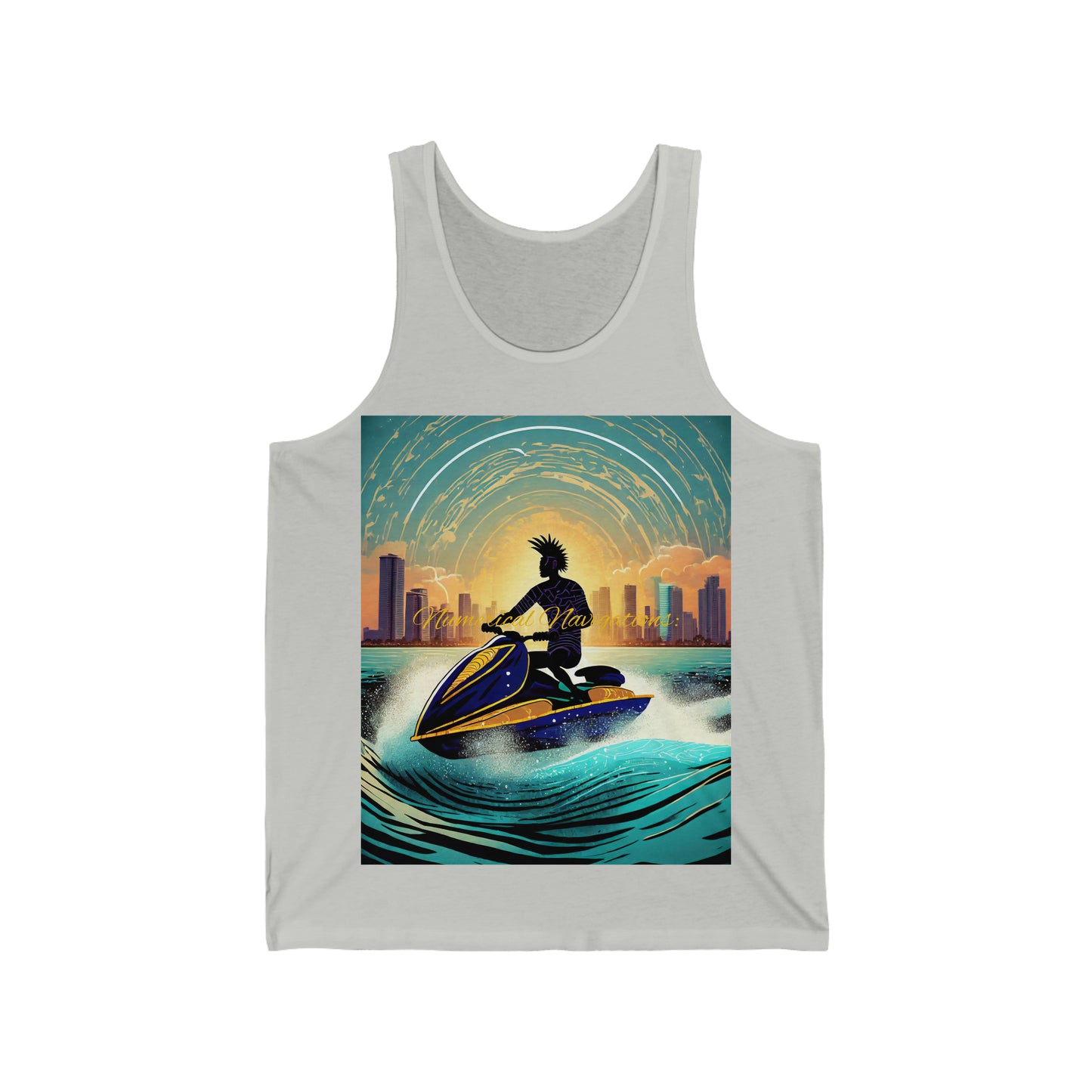 Tank Top Journey of Numerical Elegance: - Unisex Jersey