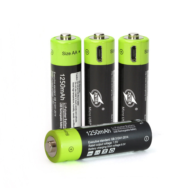 USB Rechargeable Lithium Battery 1.5V