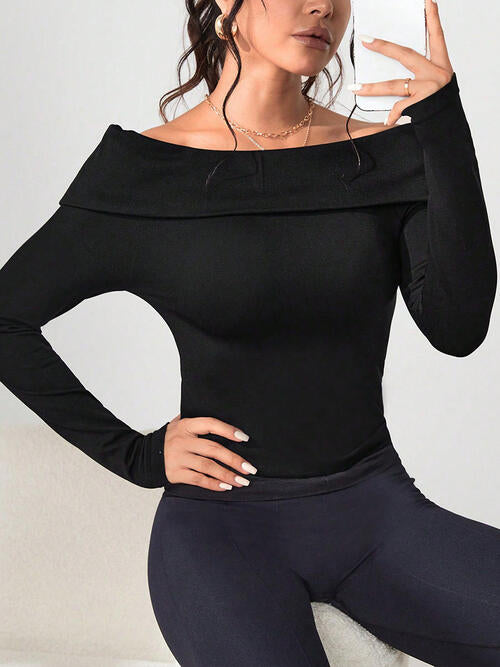 Moto Vixen Winter Sweater Weather sexy off the shoulder