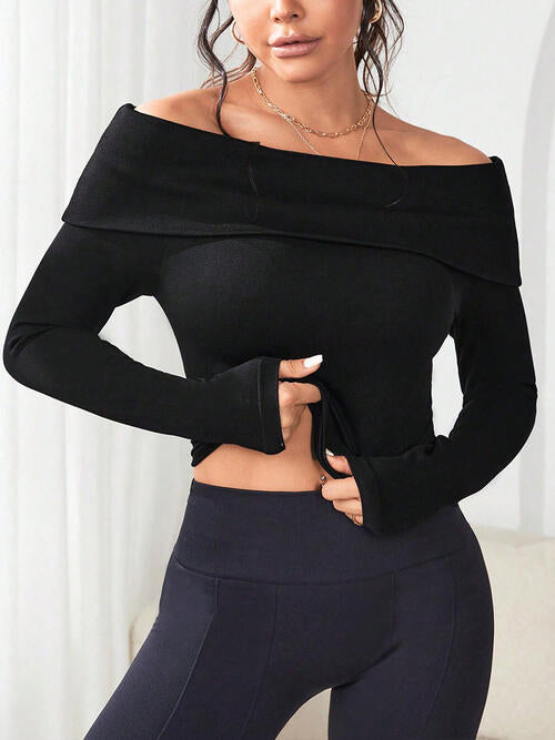 Moto Vixen Winter Sweater Weather sexy off the shoulder